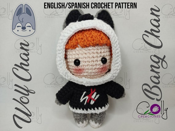Crochet PATTERN- Chan/wolfchan - Stray Kids/skzoo- Pdf