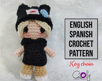 Crochet PATTERN - FELIX Stray Kids - PDF tutorial English/Español - Digital instant download pattern