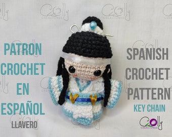 Lan Xichen - MDZS keychain - P4P crochet pattern - PDF in Spanish