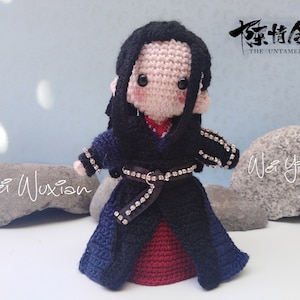 Crochet PATTERN- Wei Ying/Wei Wuxian - The Untamed- PDF tutorial English/Español - DIGITAL instant download pattern