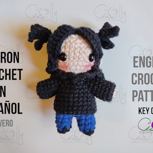 Crochet PATTERN - HYUNJIN pigtails, Stray Kids - PDF tutorial English/Español - Digital instant download pattern