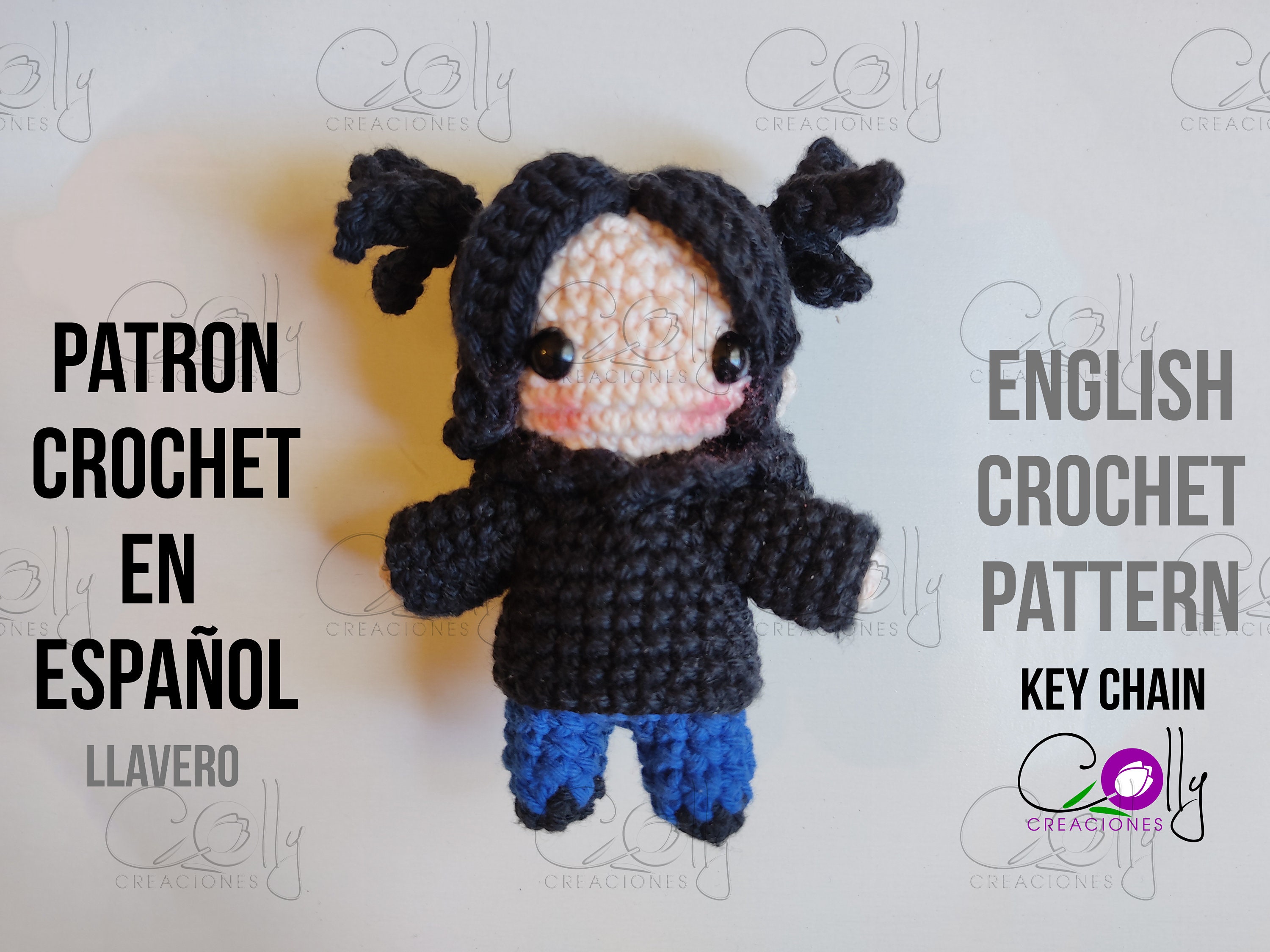 Crochet PATTERN - HYUNJIN Pigtails, Stray Kids - PDF Tutorial