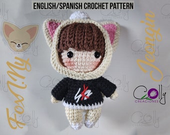 Crochet PATTERN - I.N/FoxI.Ny - Stray Kids/SKZoo- tutoriel pdf Anglais/Español - Modèle de téléchargement instantané NUMÉRIQUE