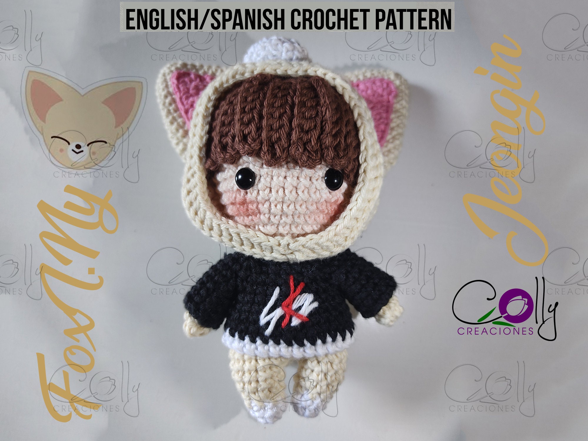 Crochet PATTERN - I.n/foxi.ny - Stray Kids/skzoo- Pdf
