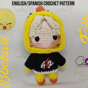 Crochet PATTERN- FELIX/Bbokari - Stray Kids/SKZoo- pdf tutorial English/Español - DIGITAL instant download pattern