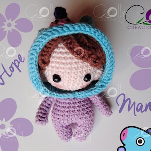 Crochet PATTERN- Mang/J-hope - BTS/bt21- pdf tutorial English/Español - DIGITAL instant download pattern