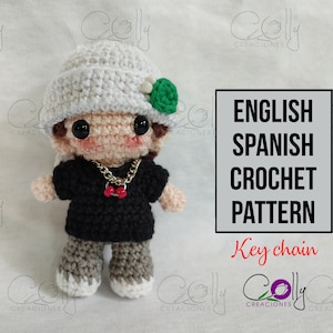 Crochet PATTERN - Lee Know Stray Kids - PDF tutorial English/Español - Digital instant download pattern