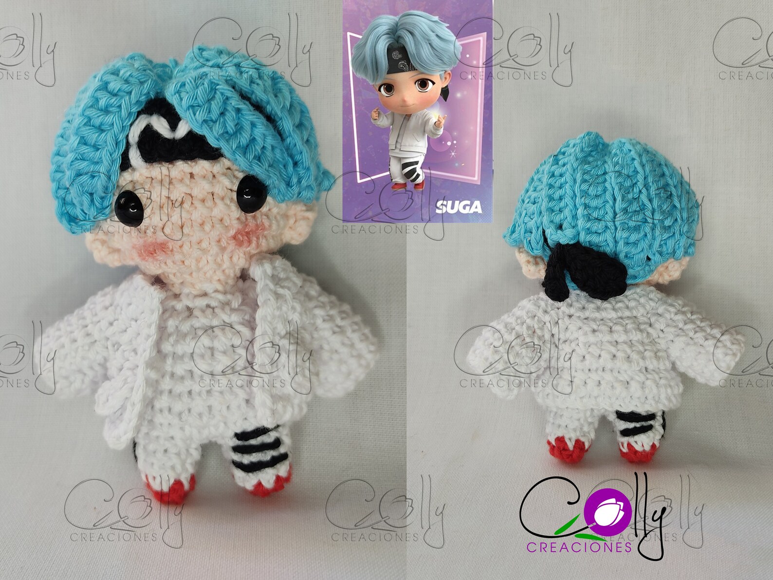 Crochet PATTERNS - 7 Members of BTS, Keychain Tiny Tan Version - PDF ...