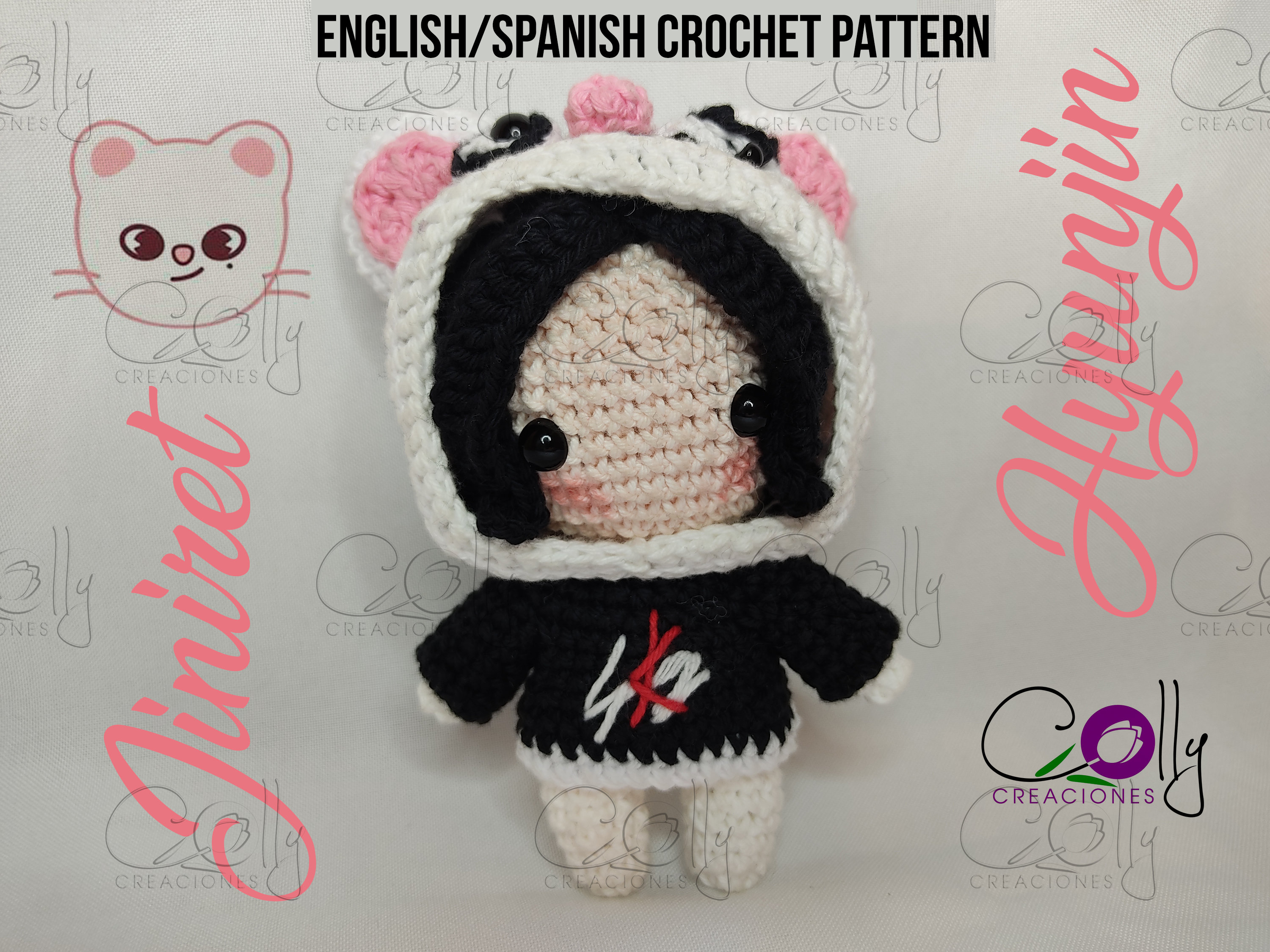 Crochet PATTERN- Hyunjin/jiniret - Stray Kids/skzoo- Pdf