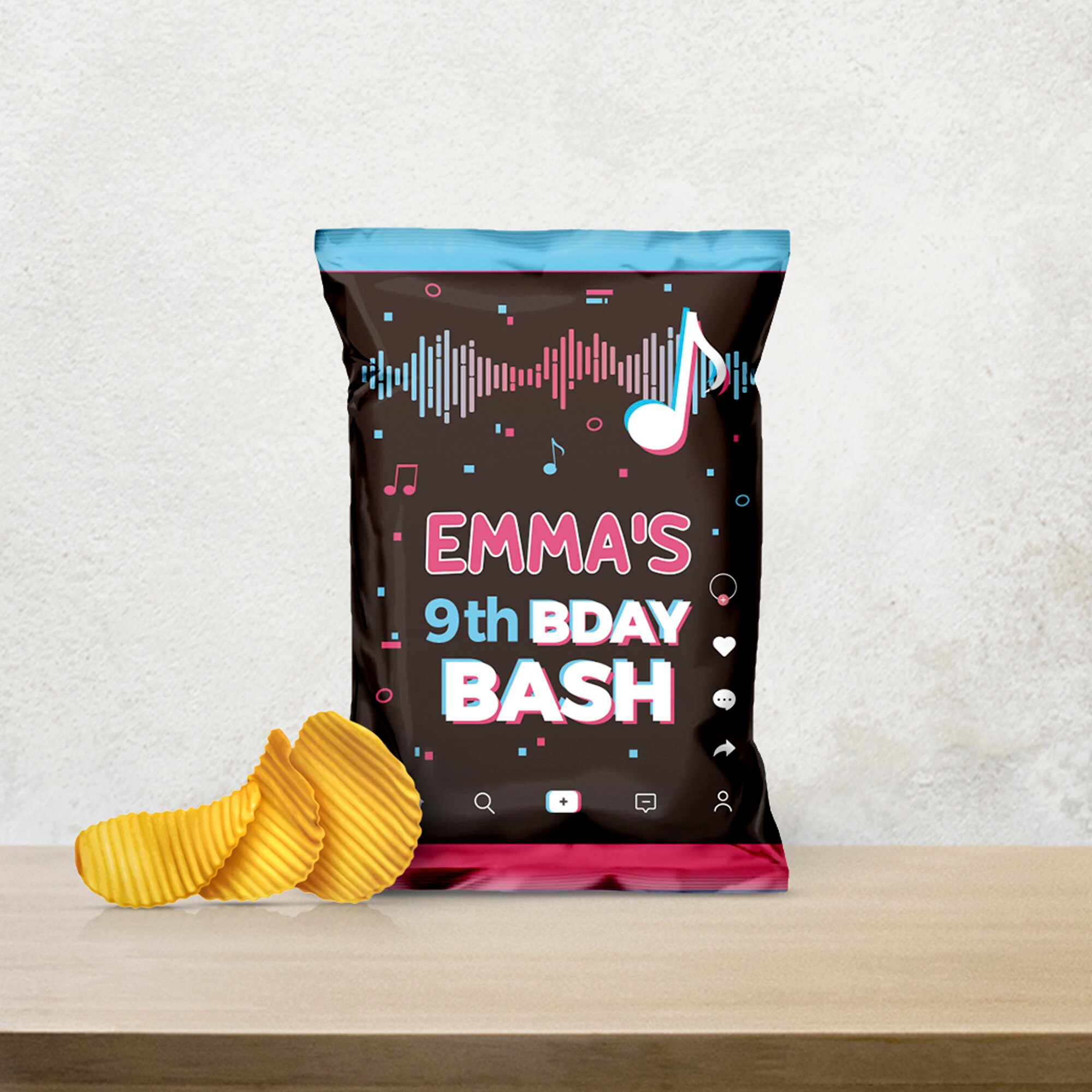Tiktok Inspired Chip Bags Tiktok Digital Printable Chip Bag Etsy