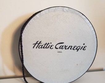 Vintage Hattie Carnegie Label Hat Millinery Box