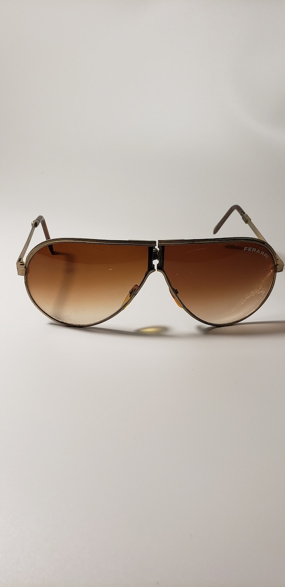 Vintage Ferarri Folding Sunglasses Retro 1970s 198