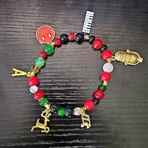 Pulseras de dijes a juego hechas a mano de Hazbin Hotel RadioApple