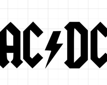 Acdc Stencil Etsy