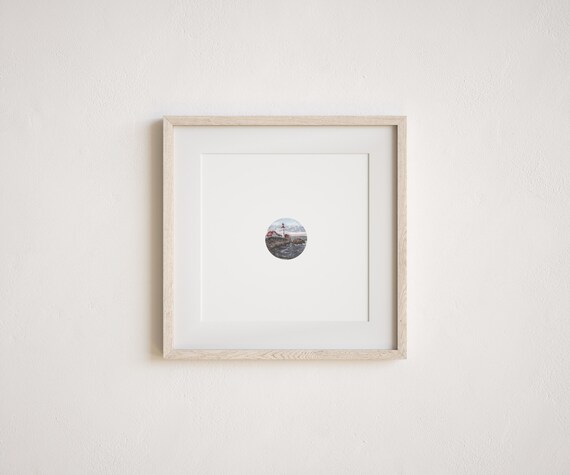 Mini Watercolor Lighthouse Painting Print