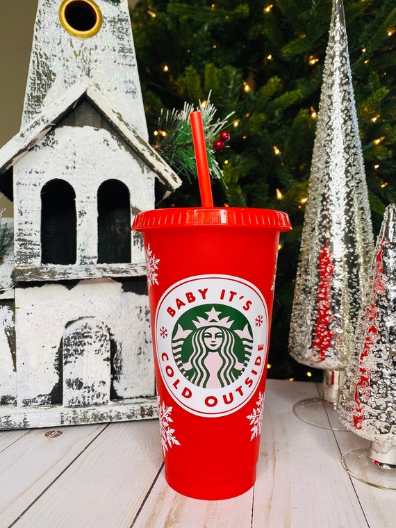 Starbucks Holiday Cold Cup Starbucks Glitter Red Cup Etsy France