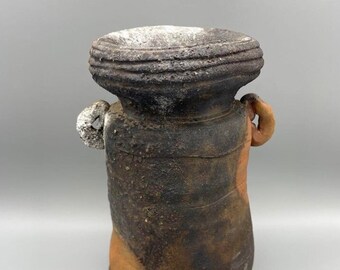Japanese Bizen Ware Vase | Vintage Studio Pottery With Kiln
