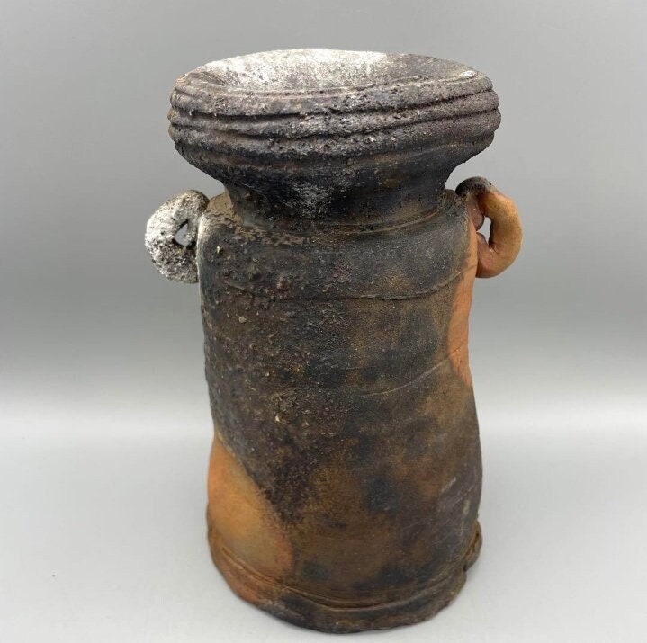 Japanese Bizen Ware Vase | Vintage Studio Pottery With Kiln