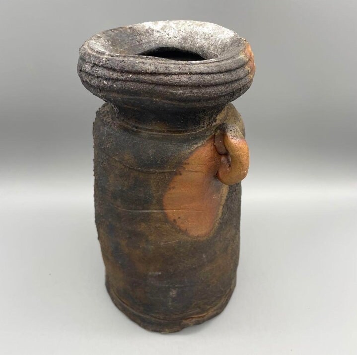 【備前焼 花入②】Bizen ware Flower vase ( 送料無料！) Japanese Pottery Flower Vase Bizen Ware (Tea Tool-29