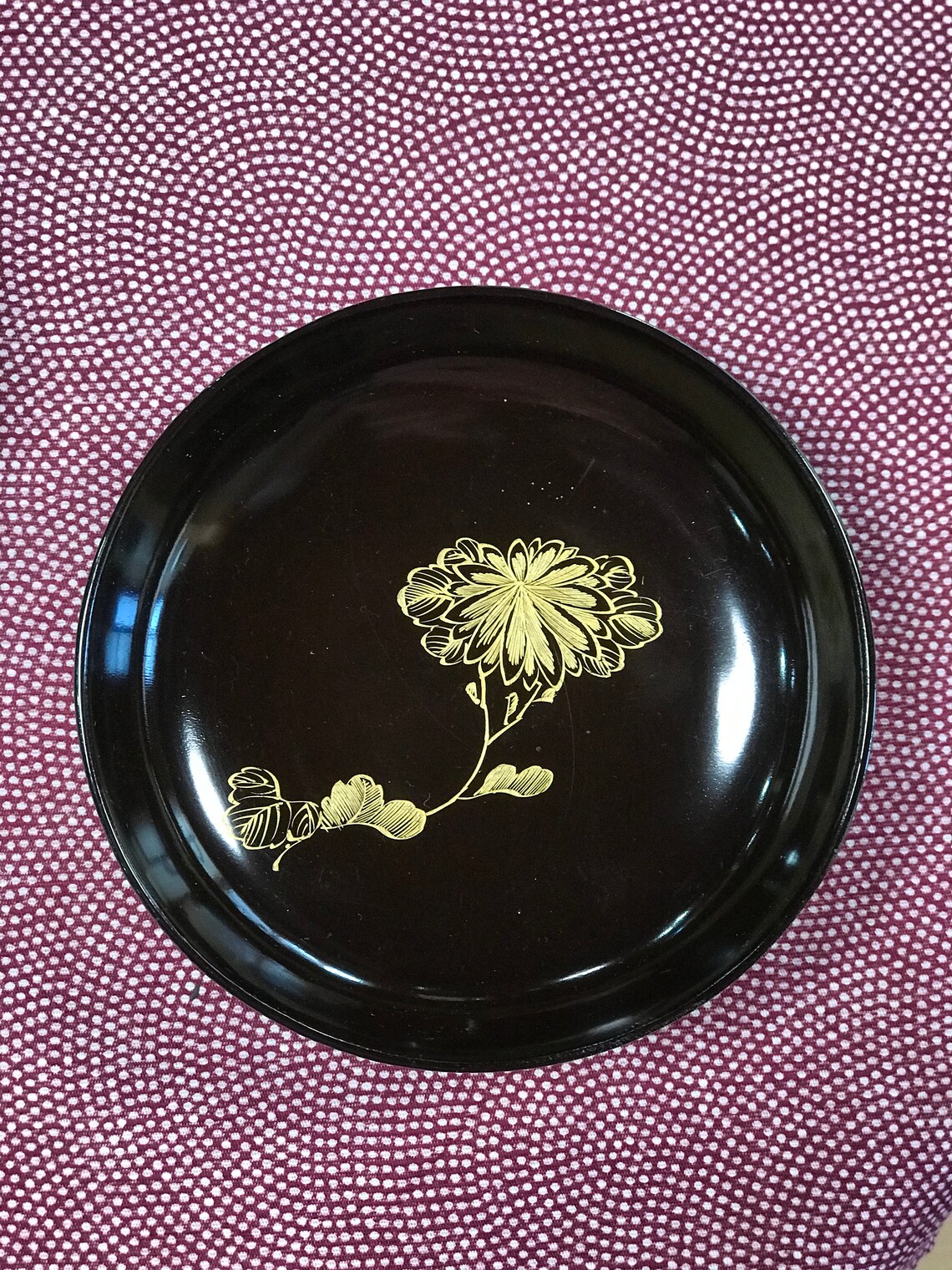 Wajima Lacquerware Plate From the Meiji Era in Japan Set of Etsy UK