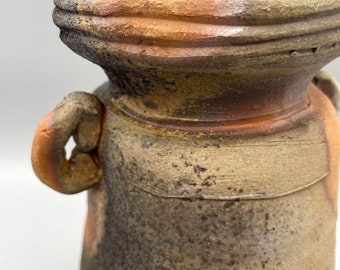Japanese Bizen Ware Vase | Vintage Studio Pottery With Kiln