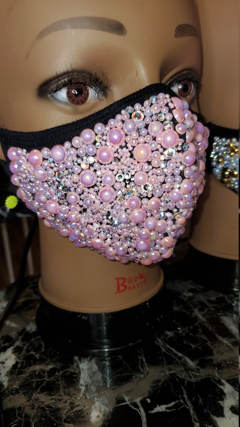 Pearl face mask Etsy