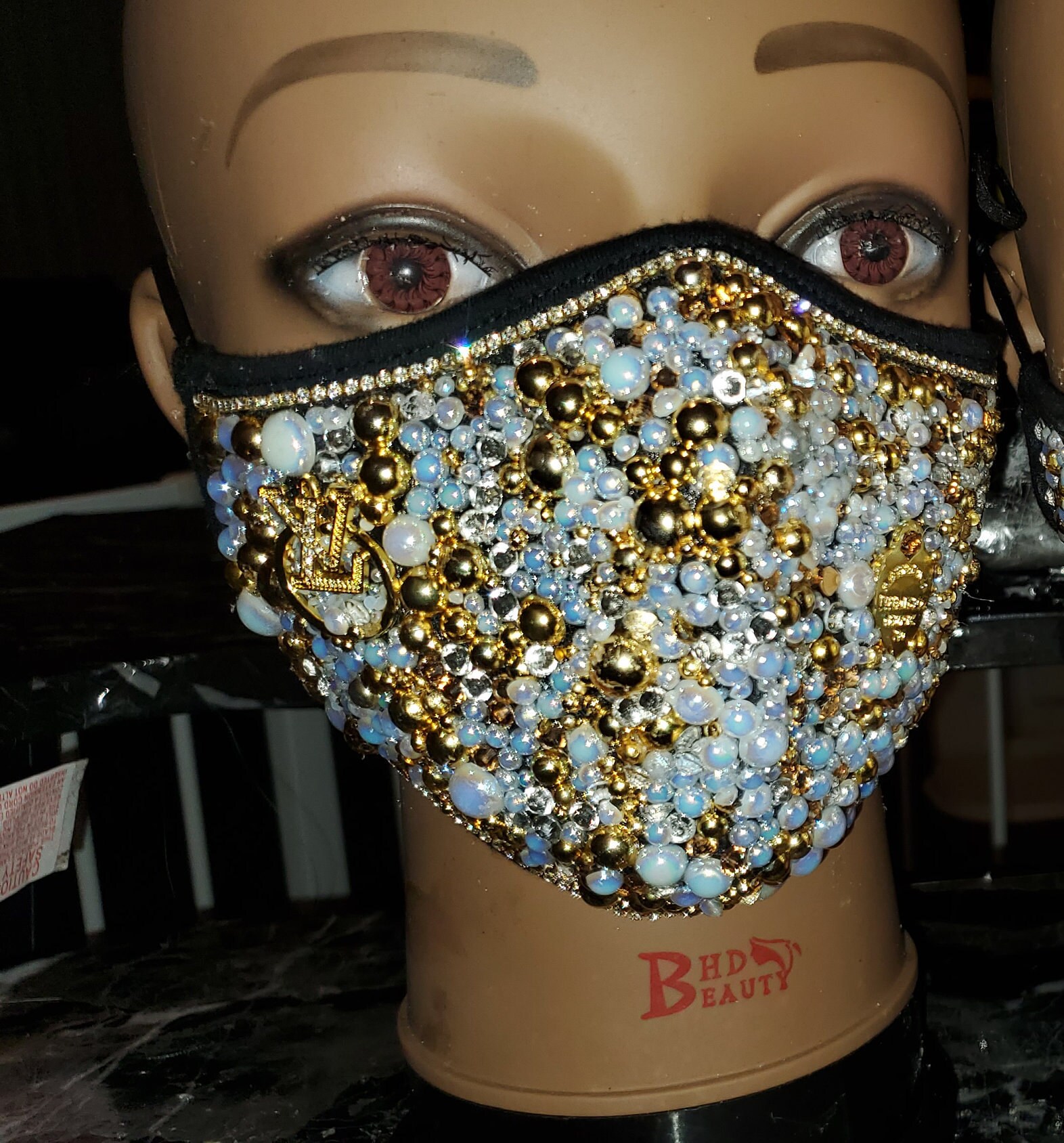 Pearl face mask Etsy