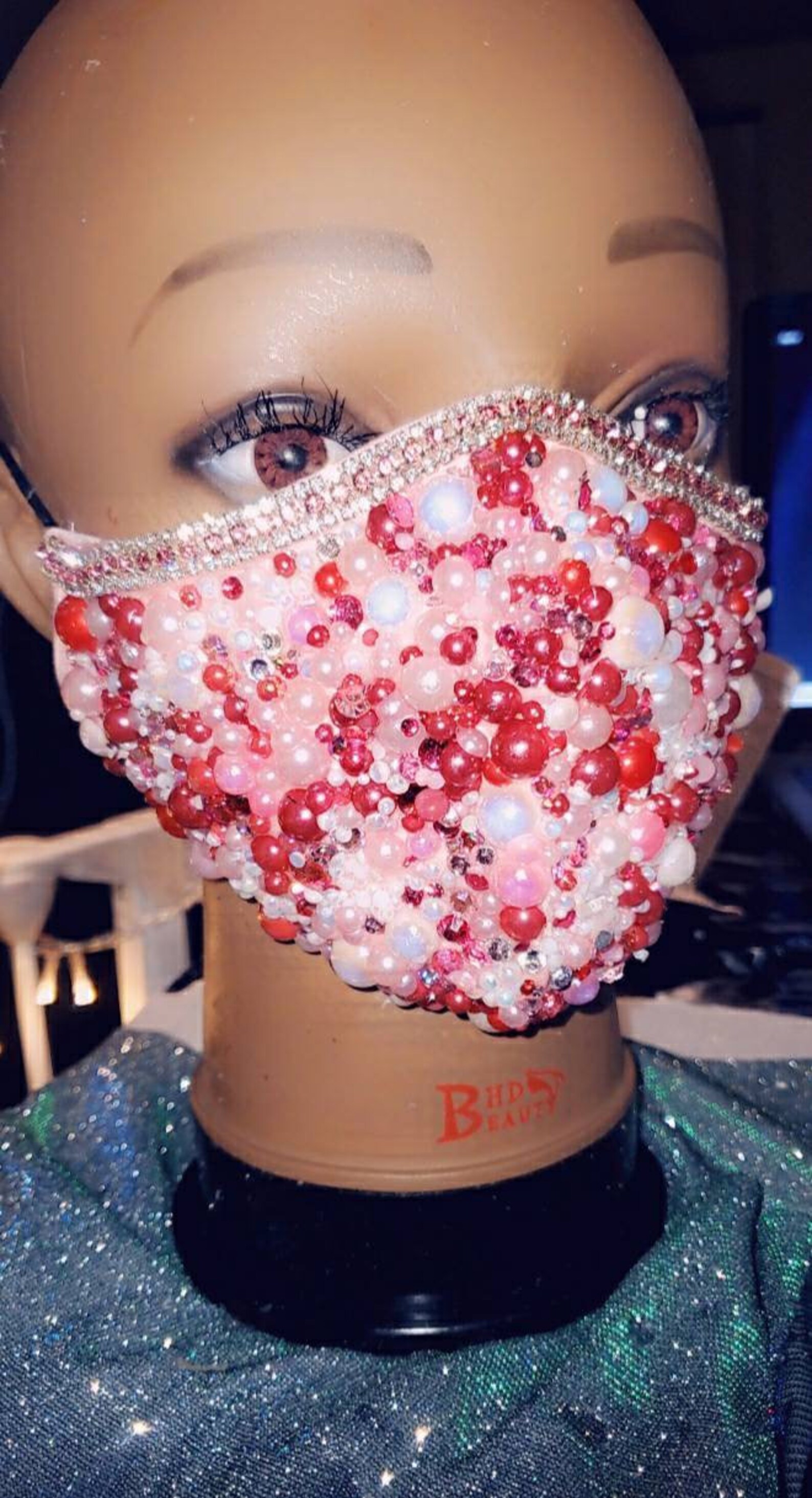 Pearl face mask Etsy