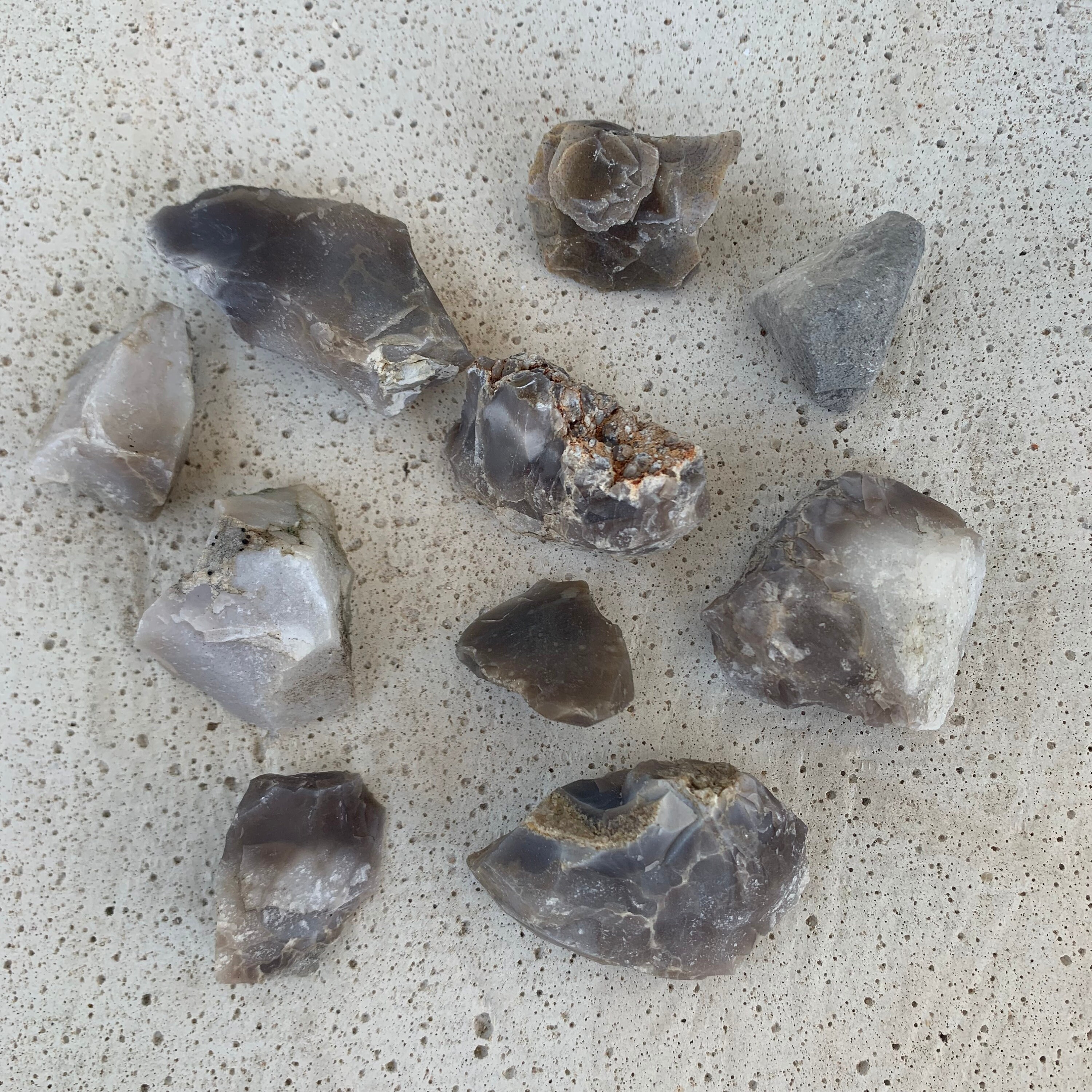 9 Small Flint Quartz Rough Natural Crafters Etsy