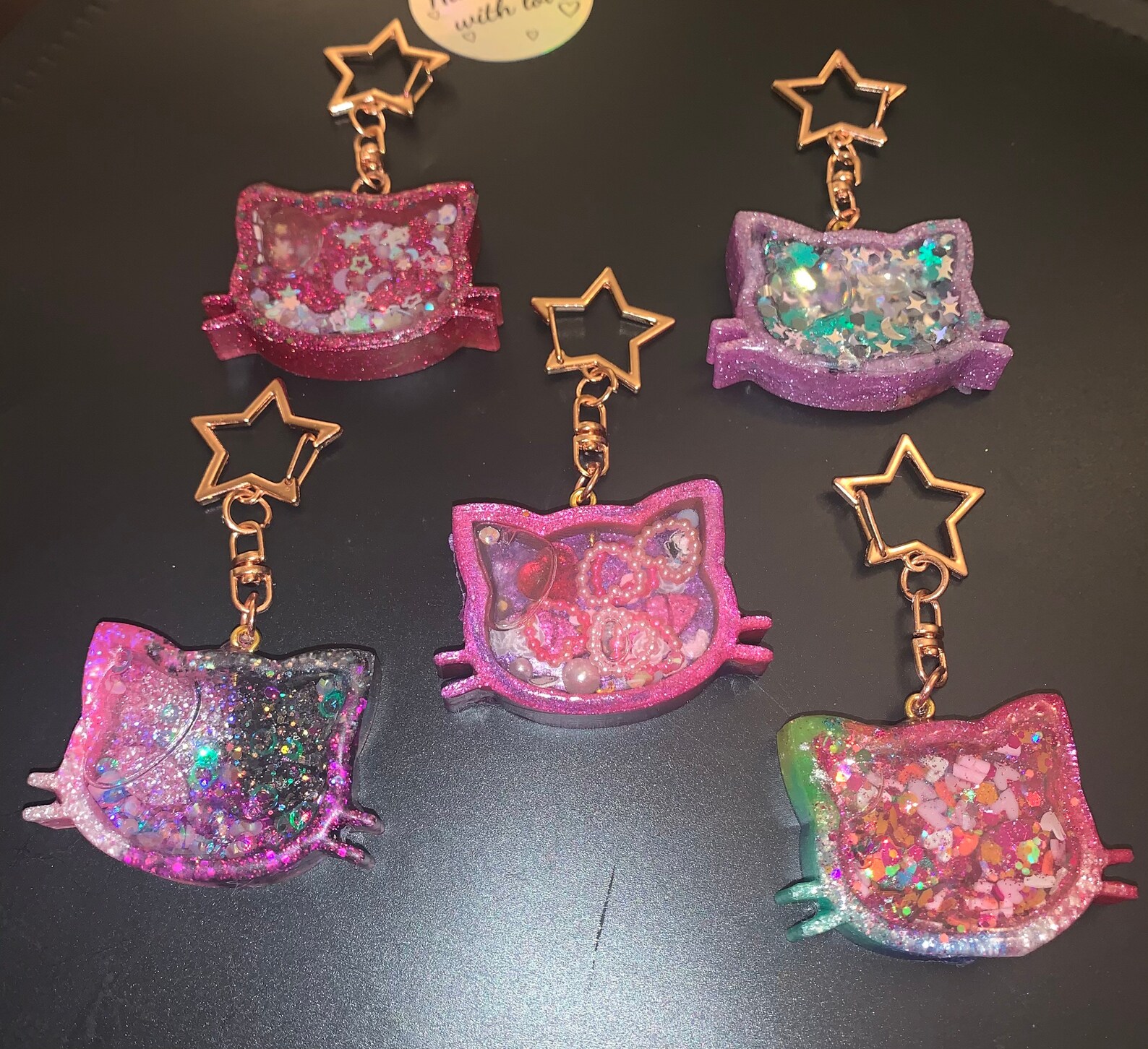 Shaker Keychains/ Cats With Whiskers Etsy