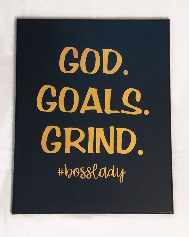Boss Lady canvas Custom canvas Gifts for her Girl boss Etsy