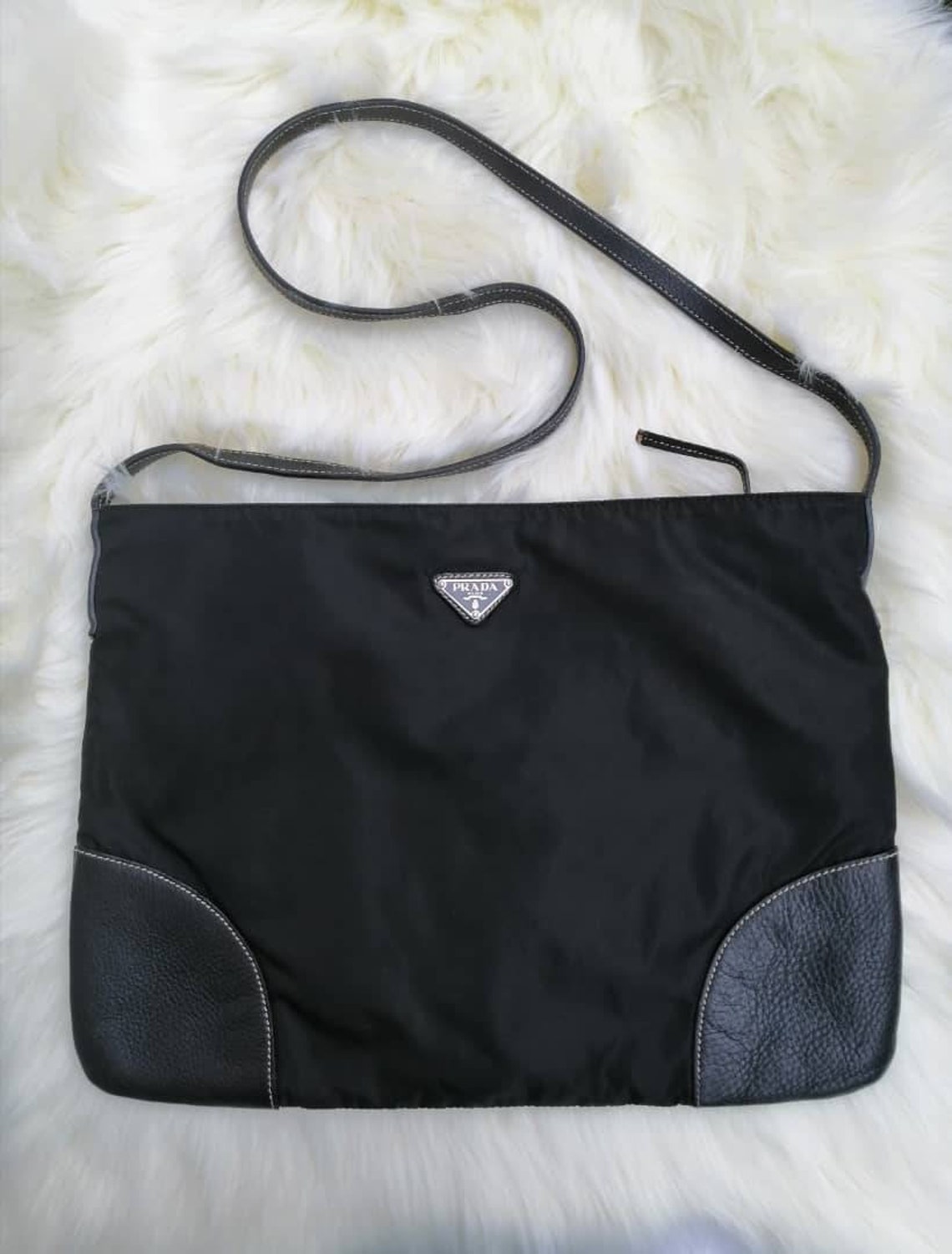 Authentic Prada Nylon Crossbody Bag Etsy