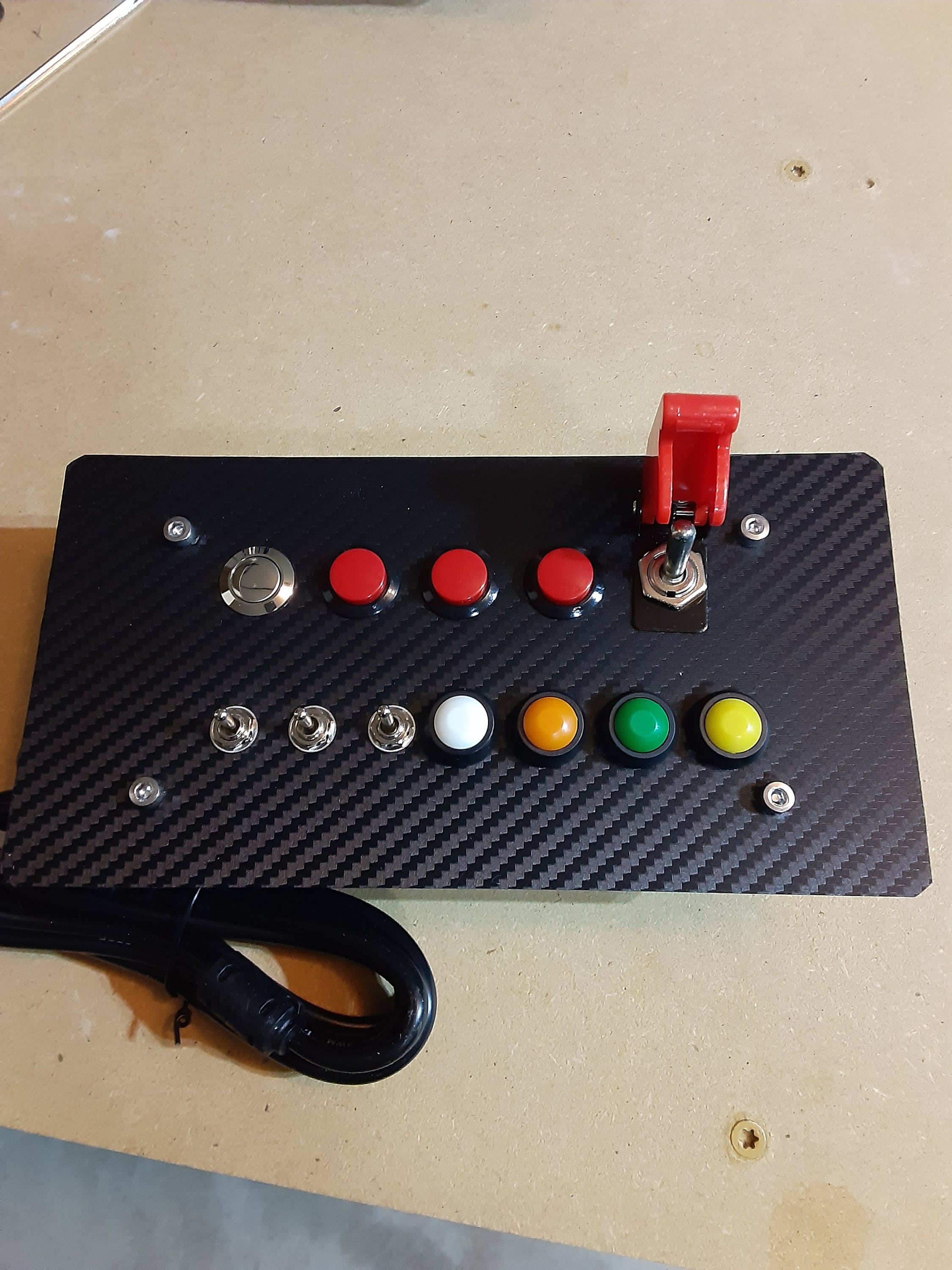 12 Function Sim Flight Truck Car Racing Button Box - Plug and Play USB For PC