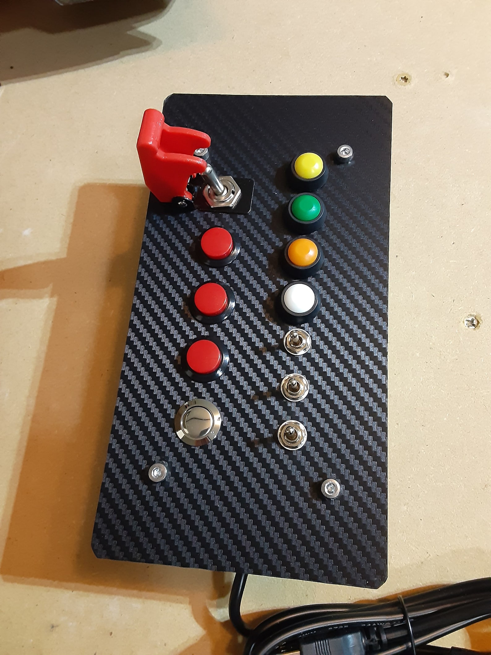 12 Function Sim Flight Truck Car Racing Button Box Plug and Play USB ...