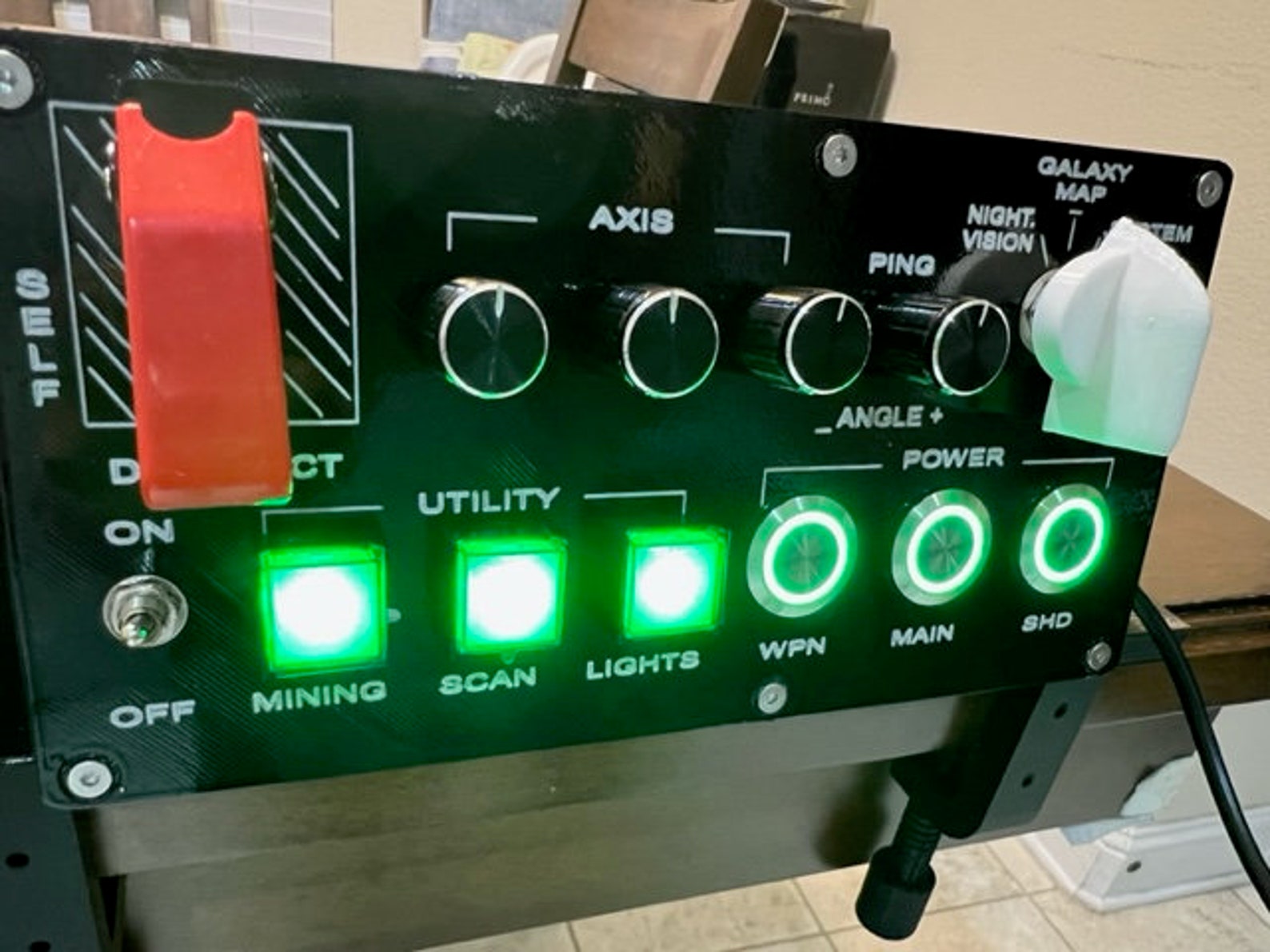 Star Citizen Button Box Space Simulator Switch Panel Flight Sim - Etsy