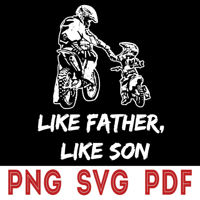 Download Like Father Like Son Motorbike Lovers Motorbike svg | Etsy