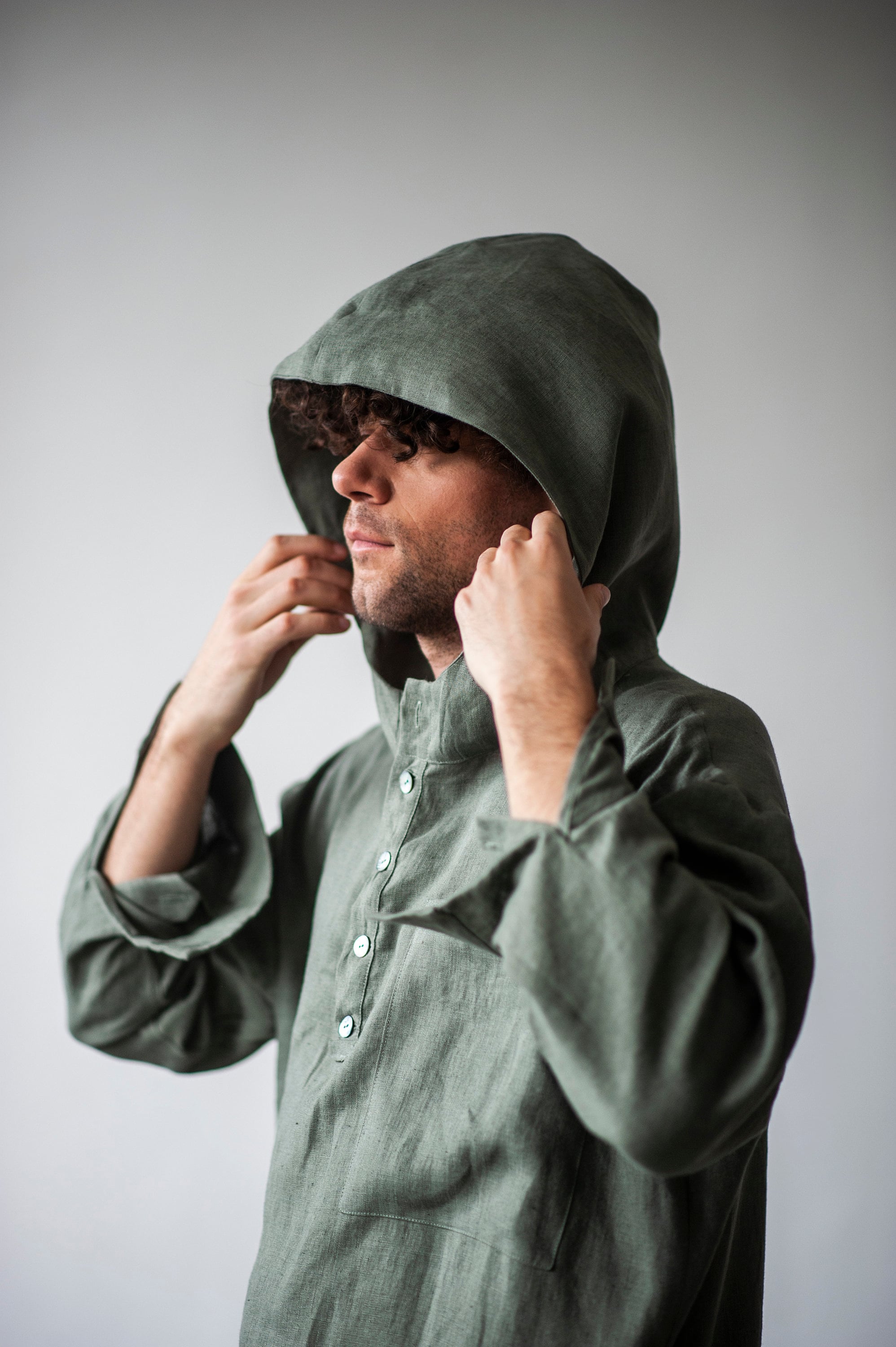 Linen Hoodie - Etsy