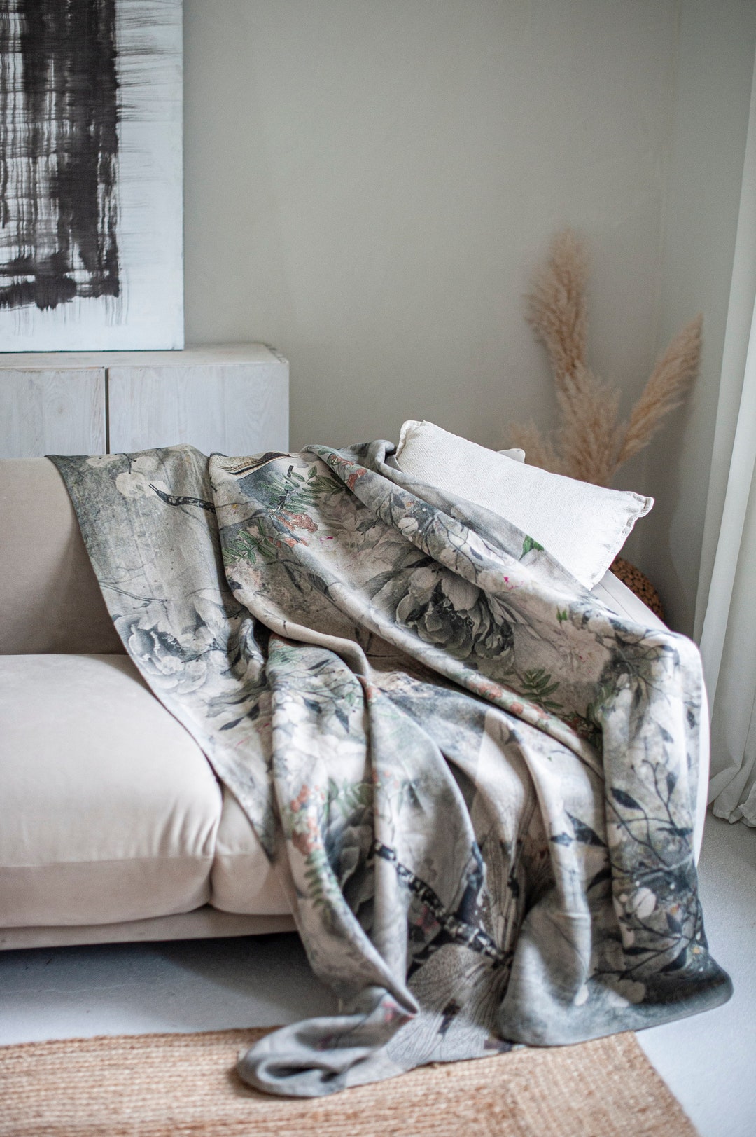 Yarn Dye Floral Printed Table Linen main image 1