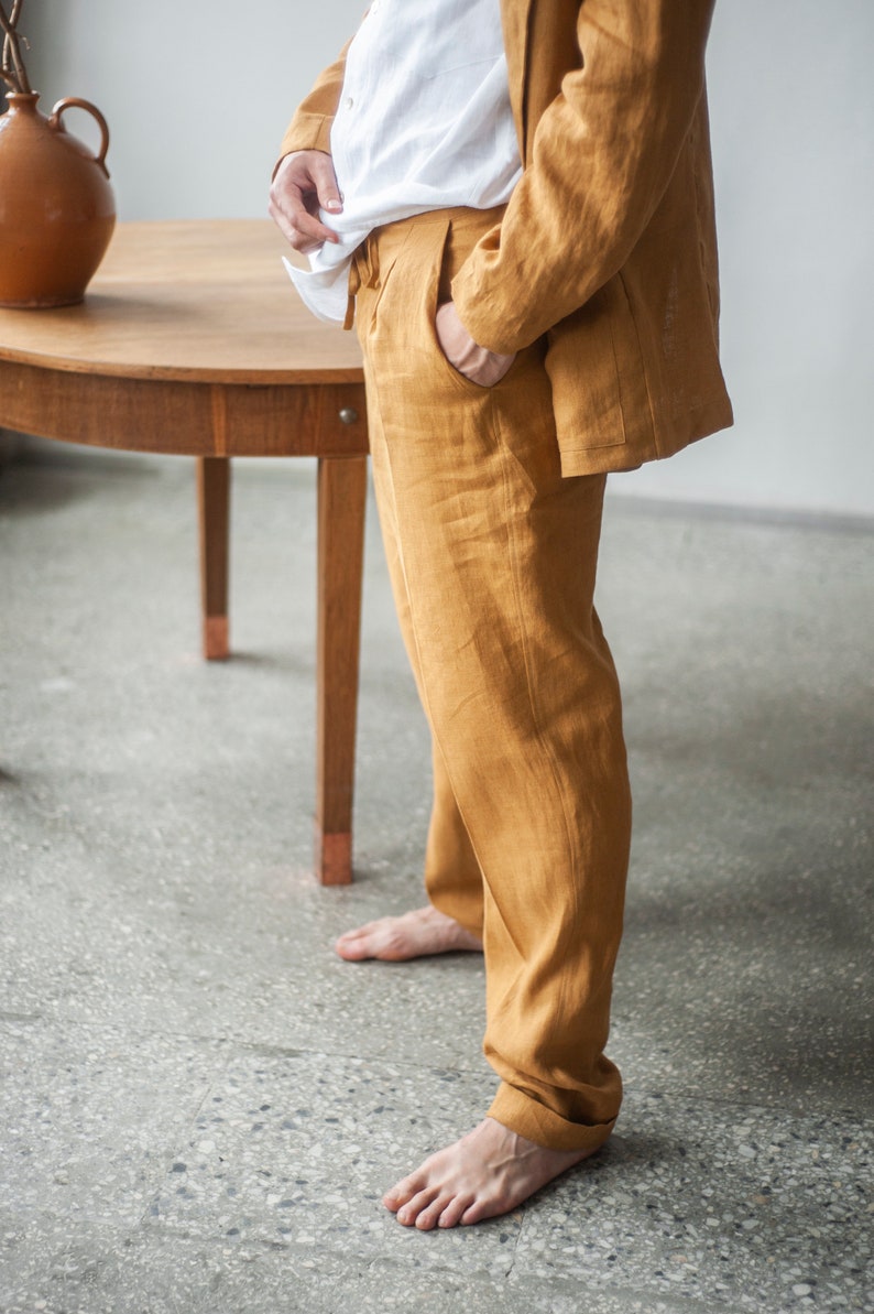 Beach Linen Blazer for Summer Wedding Boho Linen Jacket for | Etsy