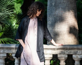 Lithuania Linen Coat – La Garçonne