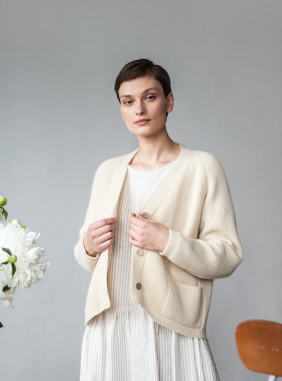 Merino wool cardigan womens 2025