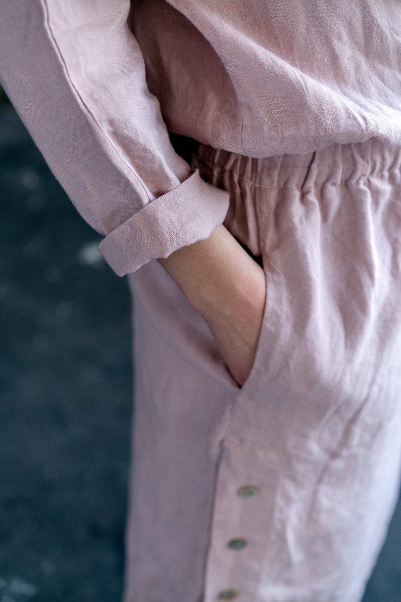 dress with kimono sleeves elegant dress Wedding guests linen dress tea lengths dress long sleeves linen dress midi length dress