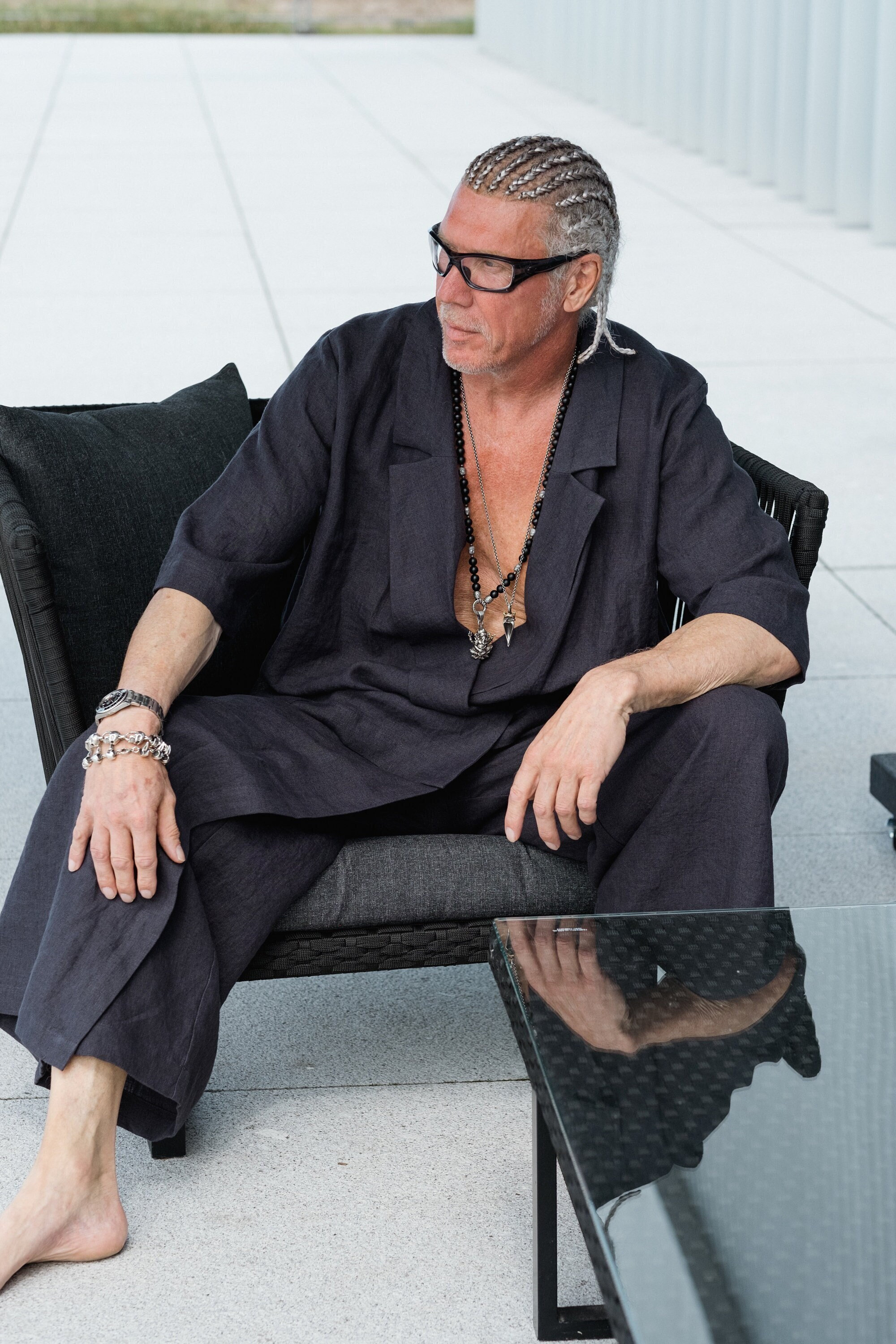 LINEN PANTS SET | Mens Linen Skirt Pants | Noragi Kimono Set