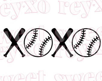 Download Xoxo Baseball Svg Etsy