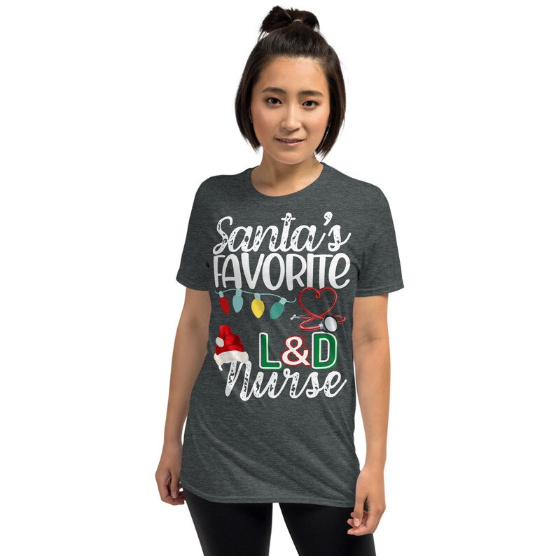 Labor and Delivery Nurse Christmas Shirt Santa's Favorite Etsy