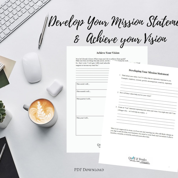 Develop a Mission Statement, Vision Statement, and Set Goals for your Business