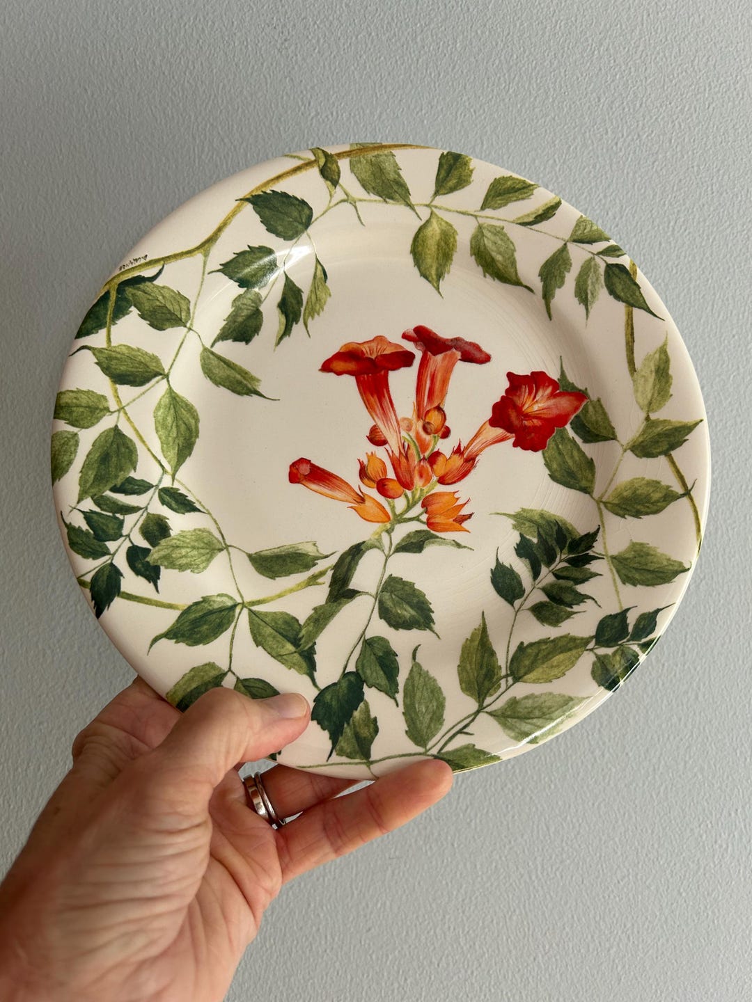 Set of 10 Vintage Gien Salad/dessert Plates - Ramades Pattern - Etsy