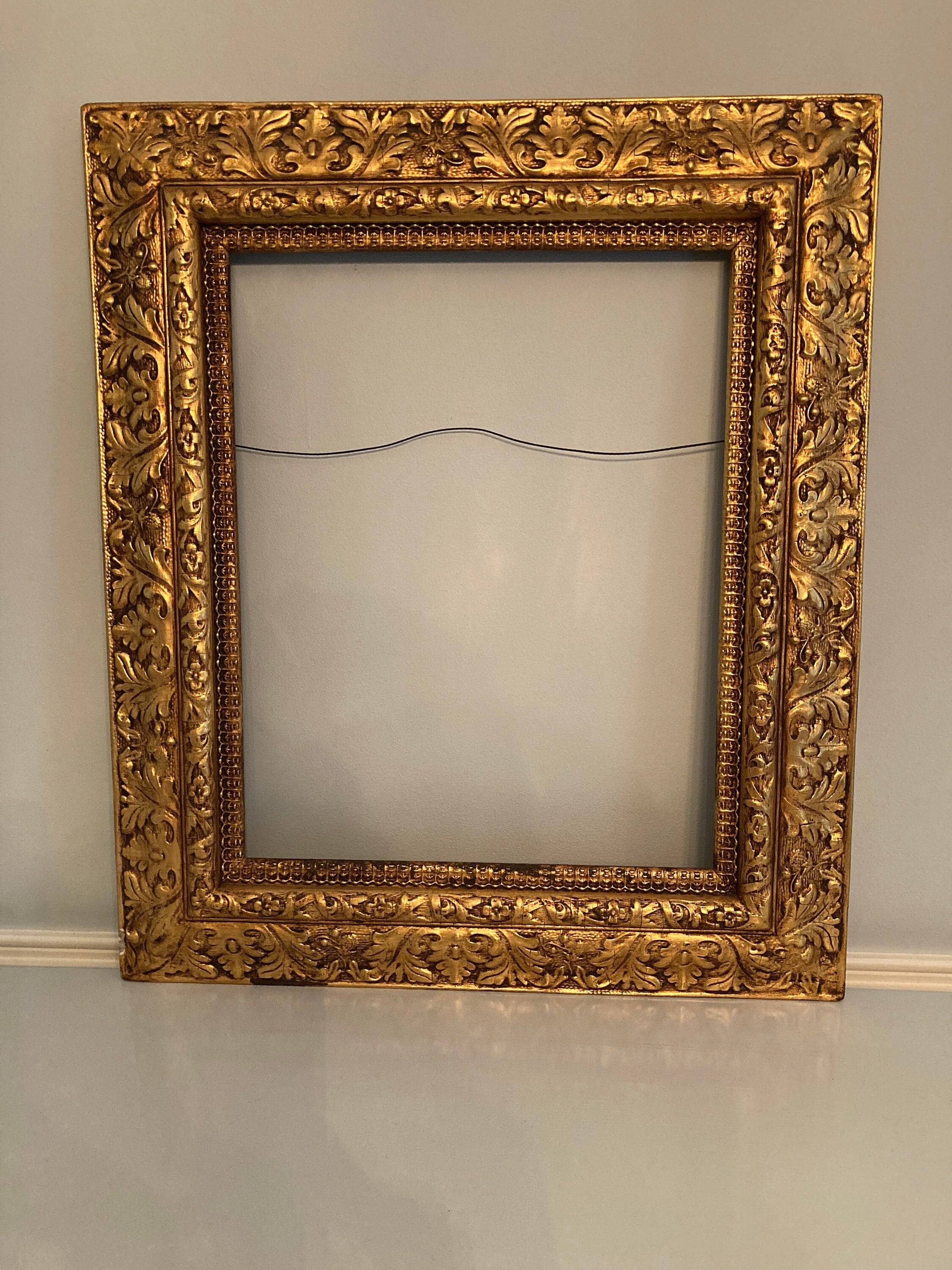 Scrolled Picture Frame, Ornate Picture Frame, Gold Picture Frame