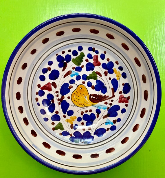 Orvieto Deruta Italian Handpainted Pottery Bowls, 7"