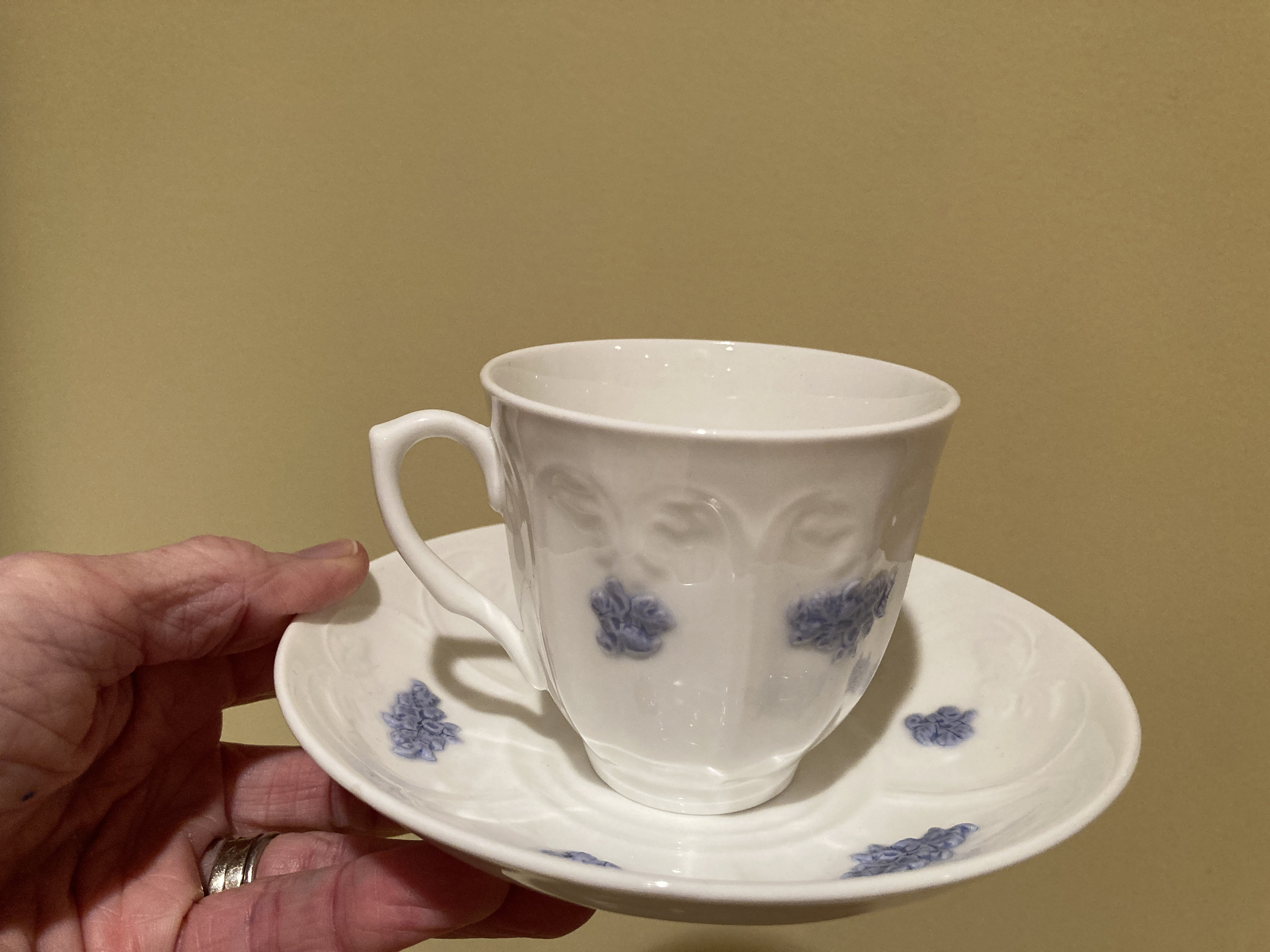 CLEARANCE Cup and Saucer Plus Highly Embossed Saucer Etsy
